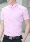 Wholesale Men's Business Button Closure Patch Pocket Plain Formal Shirt - Liuhuamall
