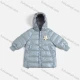 Wholesale Girls Hooded Zipper Plain Long Sleeve Mid Length Puffer Jackets 14181327# Blue Clothing Wholesale Market Liuhua