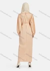 Wholesale Women's Casual Long Sleeve Round Neck Maxi Dress With Belt 1347# - Liuhuamall