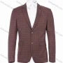 Wholesale Men's Formal Lapel Collar Single Breasted Plaid Multiple Pockets Blazer Jackets preview
