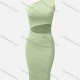 Wholesale Women's Sexy One Shoulder Short Sleeve Cutout Club Slim Pencil Dress C649# Clothing Wholesale Market Liuhua