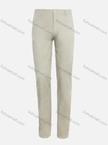 Wholesale Men's Casual Plain Straight Leg Ankle Length Elastic Twill Pants, LIUHUA CLOTHING WHOLESALE