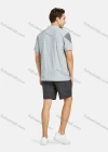 Wholesale Men's Athletic Plain Splicing Running Shorts With Zipper Pockets - Liuhuamall