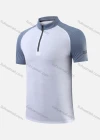 Wholesale Men's Mock Neck Half Zip Hot Stamping Letter Colorblock Breathable Workout Top 860# - Liuhuamall