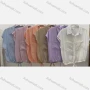 Wholesale Women's Collared Cap Sleeve Button Front Top Patch Pockets Drawstring Plain Blouse 2222# preview