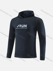 Wholesale Men's Athletic Workout Letter Graphic Long Sleeve Hoodie 0992#, LIUHUA CLOTHING WHOLESALE