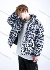 Wholesale Men's Fashion Long Sleeve Stand Collar Leopard Print Puffer Coat 904# - Liuhuamall