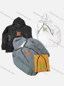 Wholesale Men's Casual Letter Print Drawstring Long Sleeve Kangaroo Pocket Hoodie, LIUHUA CLOTHING WHOLESALE