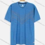 Wholesale Men's Athletic Workout Sporty Breathable Short Sleeve Geometric Striped Print T-shirt preview