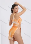 Wholesale Women's Sexy One Shoulder Side Slit Tie Dye Bodycon Club Dress - Liuhuamall