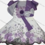 Wholesale Girls Lovely Floral Print Rhinestone Dress & Crop Cardigan Set preview