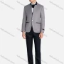 Wholesale Men's Formal Stand Collar One Button Blazer & Waistcoat & Pants 3 Pieces Suit Set preview