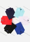 Wholesale Unisex Casual Slim Fit Short Sleeve Button Front Plain Polo Shirts - Liuhuamall