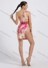Wholesale Women's One Shoulder Slim Fit Tie Dye Bodycon Club Dress - Liuhuamall