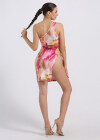Wholesale Women's One Shoulder Slim Fit Tie Dye Bodycon Club Dress - Liuhuamall