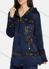 Wholesale Women's Lounge Long Sleeve Letter Embroidery Zipper Hooded Jacket & Pant 2 Piece Pajamas Sets - Liuhuamall