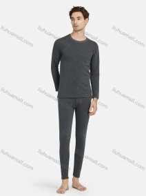 Wholesale Men's Winter Long Sleeve Tops&Pants 2 Piece Thermal Underwear Sets, LIUHUA CLOTHING WHOLESALE