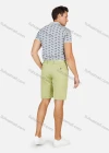 Wholesale Men's Casual Plain Slant Pocket Button Closure Zipper Fly Button Elasticity Shorts - Liuhuamall