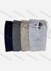 Wholesale Men's Casual 100%Cotton Plain Drawstring Cargo Shorts - Liuhuamall