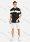Wholesale Men's Colorblock Casual Short Sleeve Polo Shirt - Liuhuamall