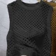 Wholesale Women's Casual Round Neck Sleeveless Hollow Out Plain Tank Cover Up Top 1# Clothing Wholesale Market Liuhua