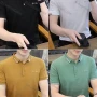 Wholesale Men's Casual Plain Striped Trim Short Sleeve Slim Fit Polo Shirts 753# preview