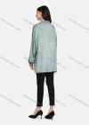 Wholesale Women's Collar Drop Shoulder Button Down Patch Pockets Sequin Decor Buckle Strap Cuff Distressed Tunic - Liuhuamall