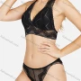 Wholesale Women's Sexy Lingerie Wirefree Long Line Lace Bra With Panty 2 Piece Set preview