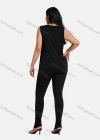 Wholesale Women's Plus Size Floral Embroidery Round Neck Sleeveless Tank Top - Liuhuamall