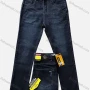 Wholesale Men's Casual Button Pockets Labelled Embroidered Letter Plain Jean 202# preview