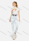 Wholesale Women's Tie Dye Mock Neck Tee With High Waist Leggings 2 Piece Set - Liuhuamall