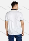 Wholesale Men's Striped Trim Patch Pocket Short Sleeve Polo Shirt - Liuhuamall