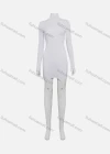 Wholesale Women's Casual Plain Slim Fit Turtleneck Short Dress Link Sock With Belt - Liuhuamall