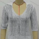 Wholesale Women's Casual Turn-down Collar Half Sleeve Hollow Out Cover Up 501# Clothing Wholesale Market Liuhua