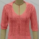 Wholesale Women's Casual Turn-down Collar Half Sleeve Hollow Out Cover Up 520# Clothing Wholesale Market Liuhua