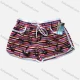Wholesale Women's Vacation Contrast Tropical Print Patch Pocket Drawstring Beach Shorts 3# Clothing Wholesale Market Liuhua