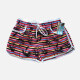 Women's Vacation Contrast Tropical Print Drawstring Beach Shorts 3# Clothing Wholesale Market -LIUHUA