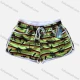Wholesale Women's Vacation Contrast Tropical Print Patch Pocket Drawstring Beach Shorts 4# Clothing Wholesale Market Liuhua