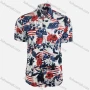 Wholesale Men's Casual Short Sleeve Allover Print Button Down Shirt UKS021# preview