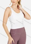 Wholesale Women's Plain Scoop Neck Workout Tank Top - Liuhuamall