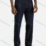 Wholesale Men's Casual Straight Leg Zipper Fly Pockets Plain Jeans preview