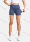 Wholesale Women's Sporty Plain Patch Pockets Running Biker Shorts - Liuhuamall