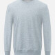 Men's Casual Long Sleeve Crew Neck Pullover Sweatshirts With Thermal Lined K2-280A# Gray Clothing Wholesale Market -LIUHUA