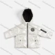 Wholesale Kids Plain Hooded Pockets Long Sleeve Sewing Label Puffer Jackets 14182422# White Clothing Wholesale Market Liuhua