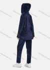 Wholesale Women's Lounge Long Sleeve Letter Embroidery Zipper Hooded Jacket & Pant 2 Piece Pajamas Sets - Liuhuamall