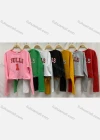 Wholesale Women's Casual Crew Neck Long Sleeve Drawstring Letter Crop T-shirt - Liuhuamall