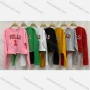 Wholesale Women's Casual Crew Neck Long Sleeve Drawstring Letter Crop T-shirt preview
