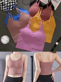 Wholesale Women's Basics Breathable Ribbed Camisole Bra 6909-6#, LIUHUA CLOTHING WHOLESALE