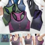 Wholesale Women's Basics Colorblock Striped Racerback Sports Bra 6918-5# preview