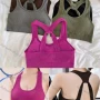 Wholesale Women's Basics Plain Ribbed Breathable Sports Bra 6887-5# preview